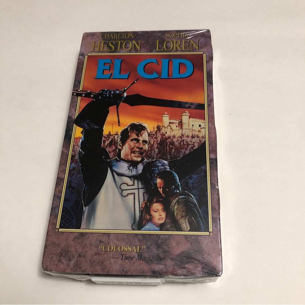 El Cid VHS 1961 Charlton Heston Sophia Loren Sealed New Vintage Historical Epic